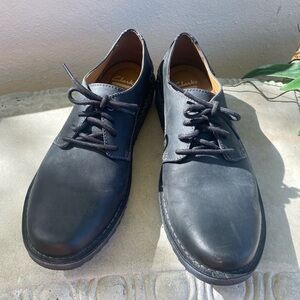 Pristine Clarks Fallhill 15522 Plain Oxford -12  Black Suede